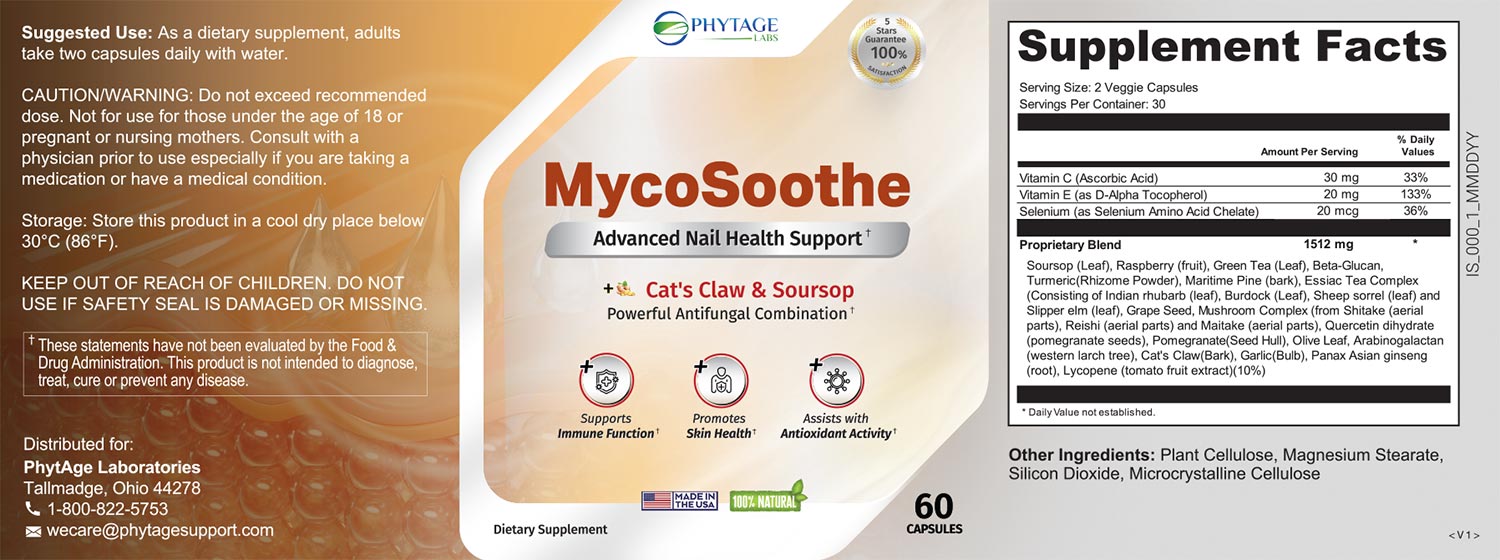 MycoSoothe™ ingredients